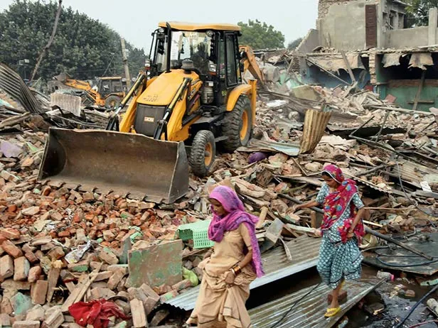 Gurugram Civic Body Demolishes