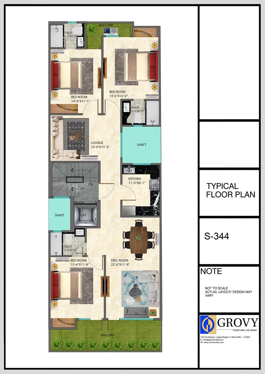 S-344, Typical Floor Plan