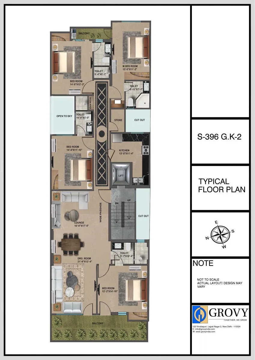 S-396, Typical Floor Plan