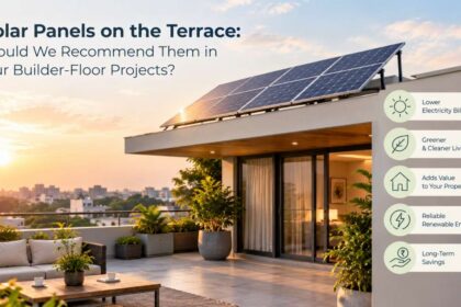 Solar-Powered Terrace at Sunset-grovy india builder